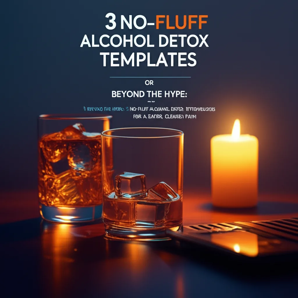 Beyond the Hype: 3 No-Fluff Alcohol Detox Templates for a Safer, Clearer Path