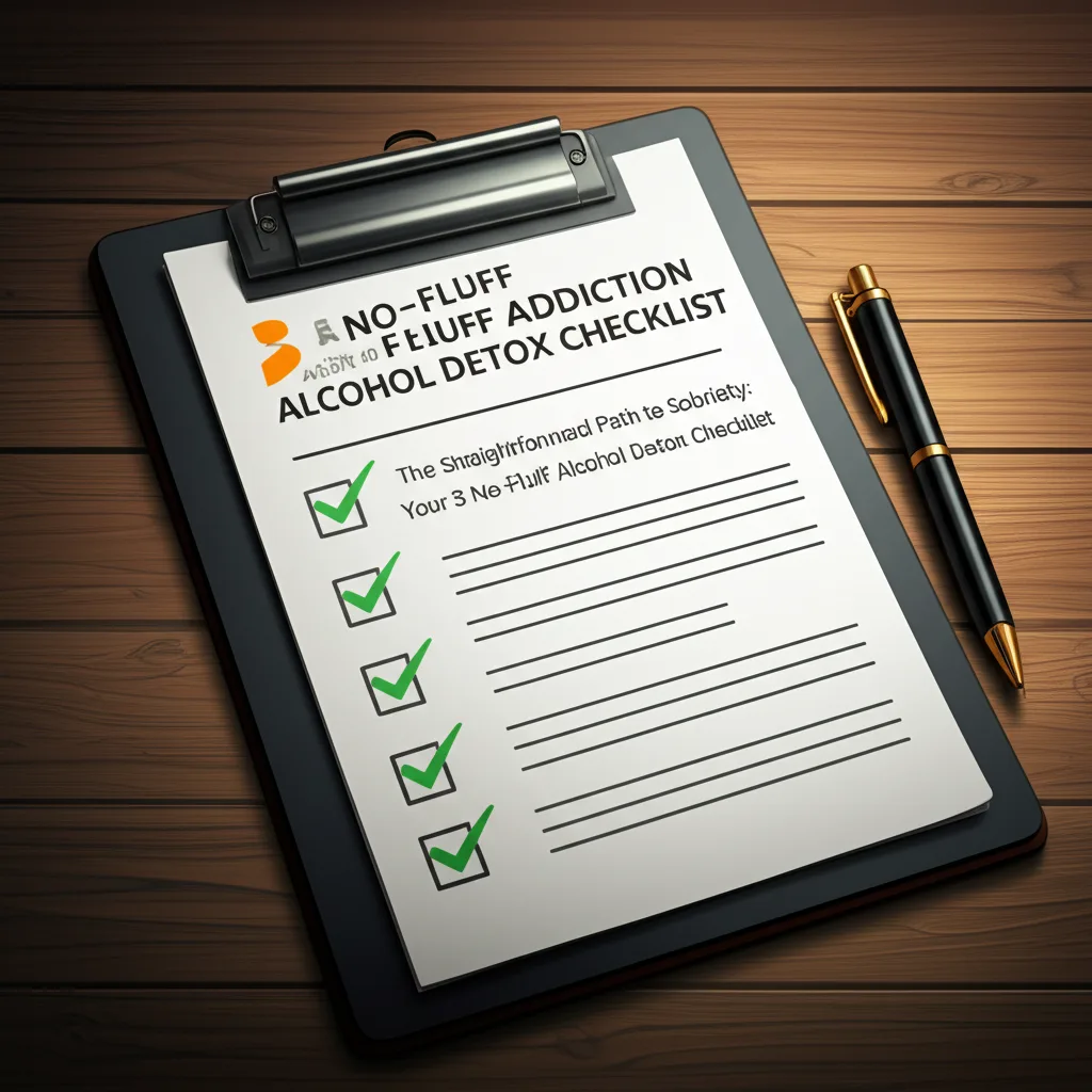 The Straightforward Path to Sobriety: Your 3 No-Fluff Alcohol Detox Checklist