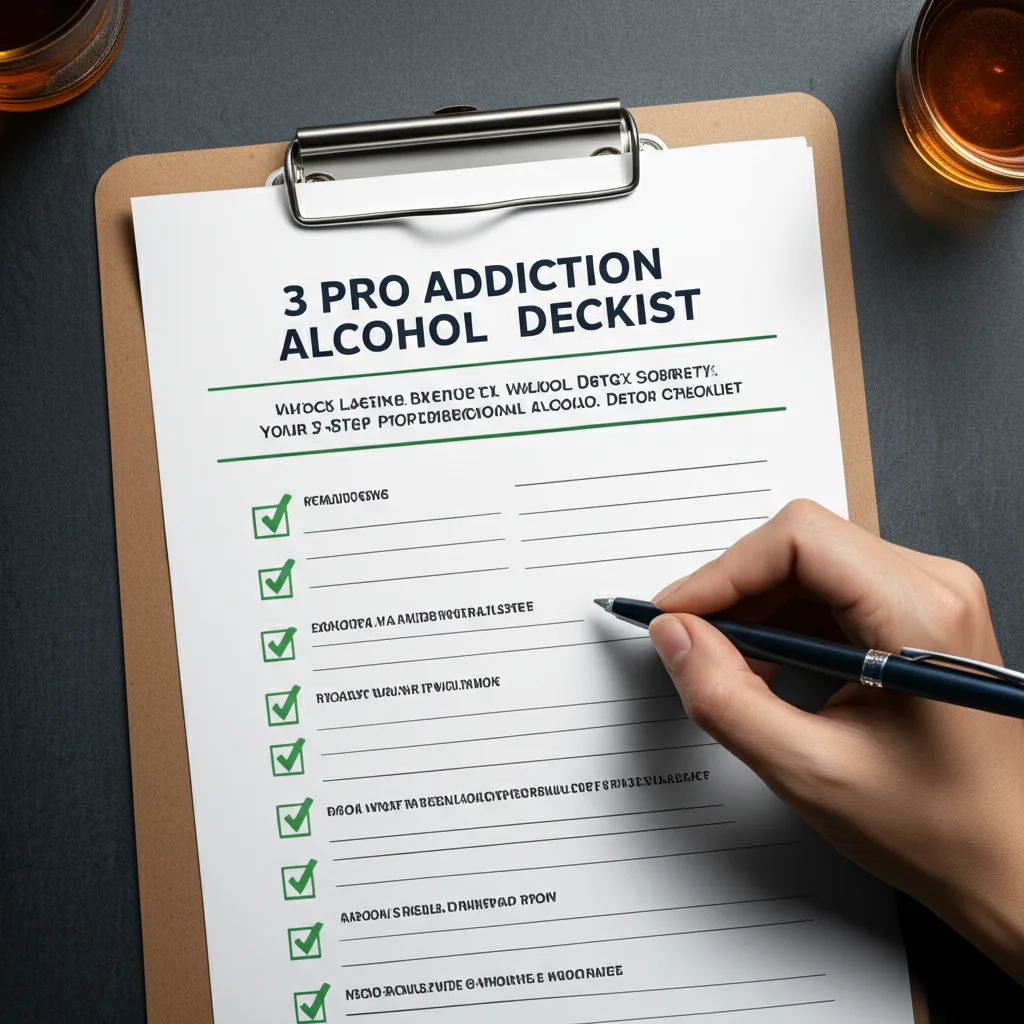 Unlock Lasting Sobriety: Your 3-Step Professional Alcohol Detox Checklist